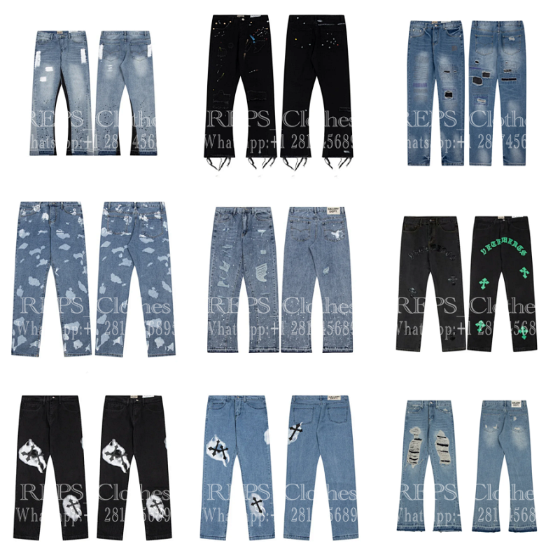 Kakobuy spreadsheet Gallery Dept. pants - Gallery Dept. Distressed Paint Splatter Denim Jeans product image
