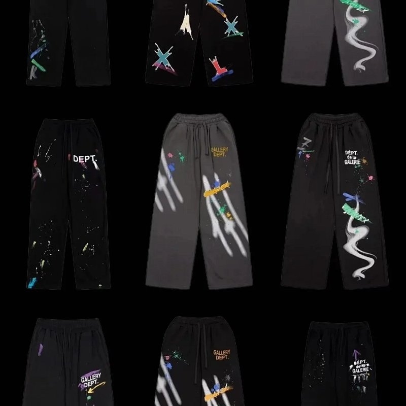 Kakobuy spreadsheet Gallery Dept. pants - Gallery Dept. Paint Splatter Graphic Drawstring Sweatpants product image