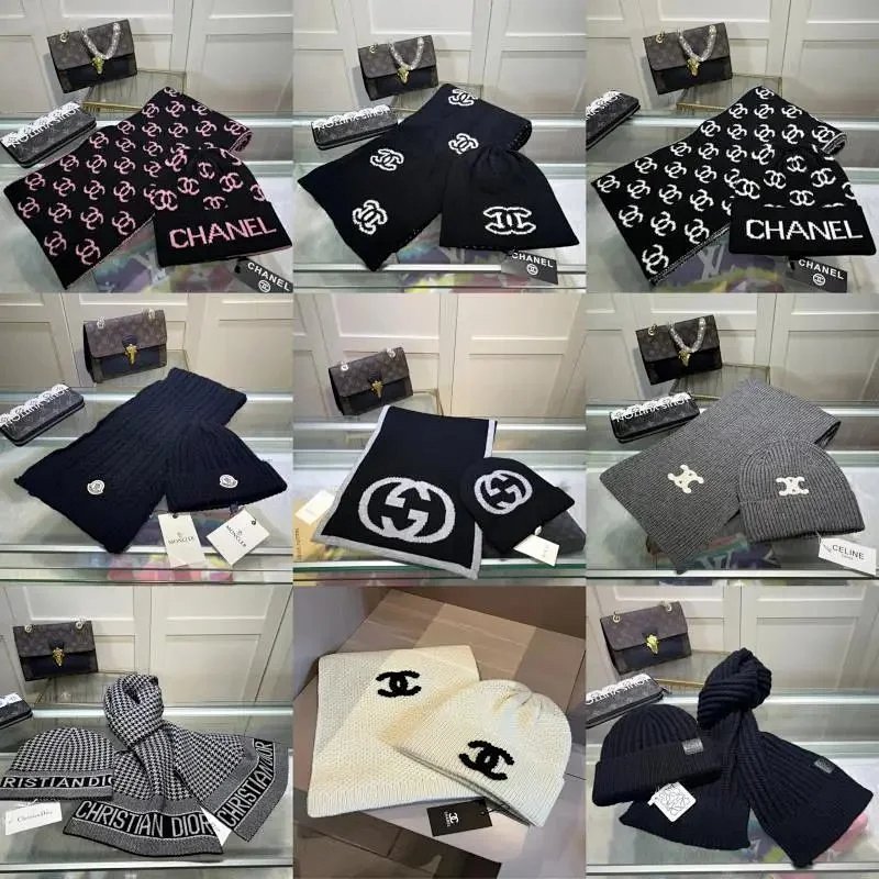 Kakobuy spreadsheet Gucci hoodies - Gucci YHH44 Knitted Hat and Scarf Set product image