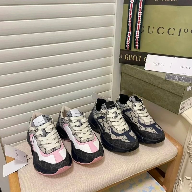 Kakobuy spreadsheet Gucci shoes - Gucci GG Monogram Canvas and Pink Chunky Sneakers product image