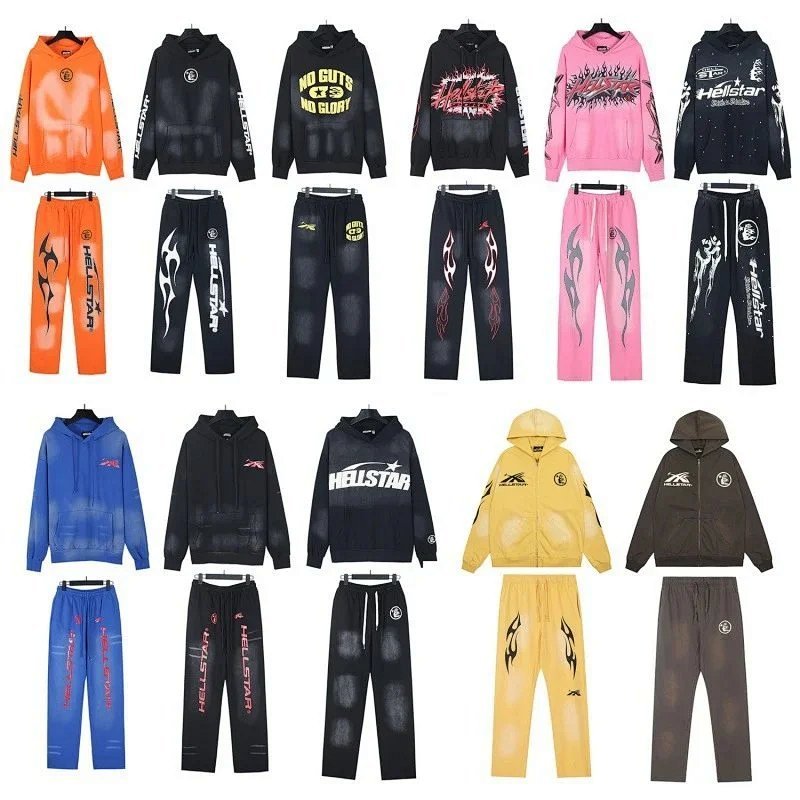 Kakobuy spreadsheet Hellstar hoodies - Hellstar Graphic Print Flame Motif Hoodie product image