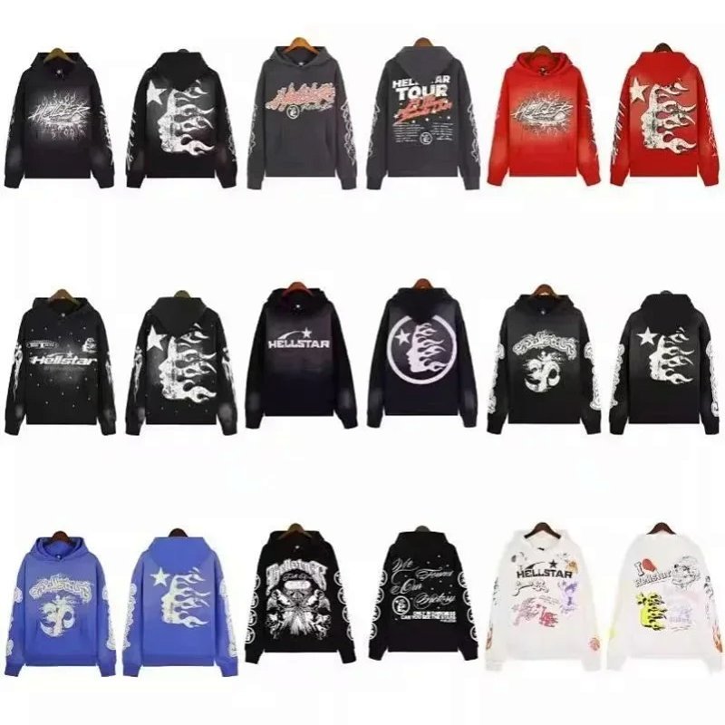 Kakobuy spreadsheet Hellstar hoodies - Hellstar Graphic Print Hooded Sweatshirt product image