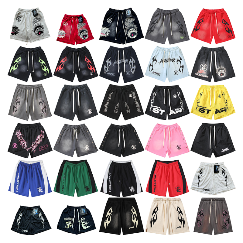 Kakobuy spreadsheet Hellstar pants - Hellstar Graphic Flame and Star Print Shorts product image