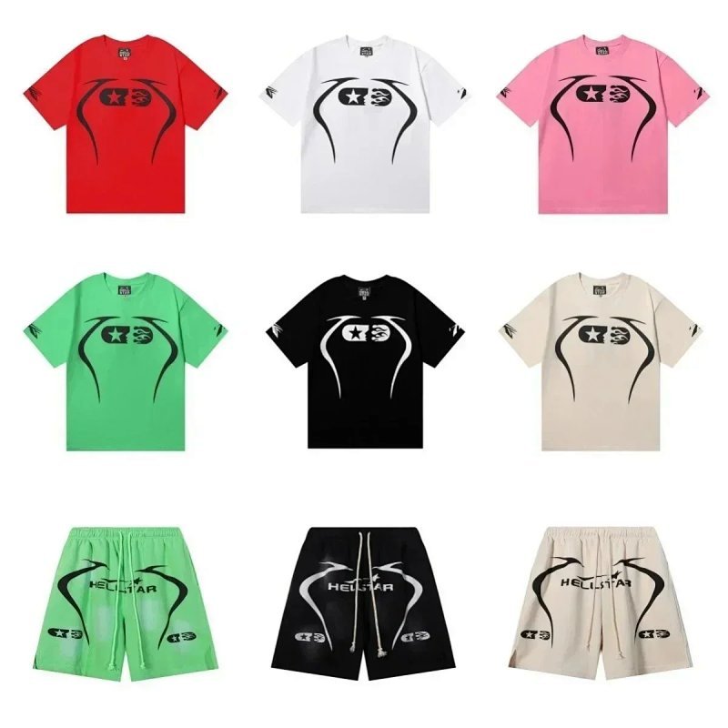 Kakobuy spreadsheet Hellstar t-shirts - Hellstar Graphic Print Casual T-Shirt and Shorts Set product image
