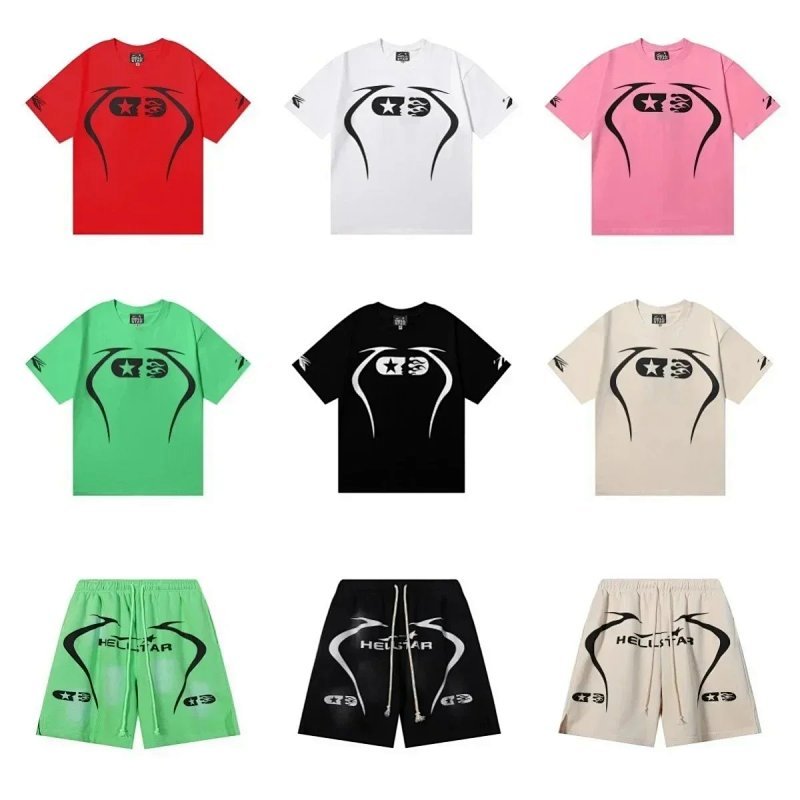 Kakobuy spreadsheet Hellstar t-shirts - Hellstar Graphic Print T-Shirt and Shorts Set product image