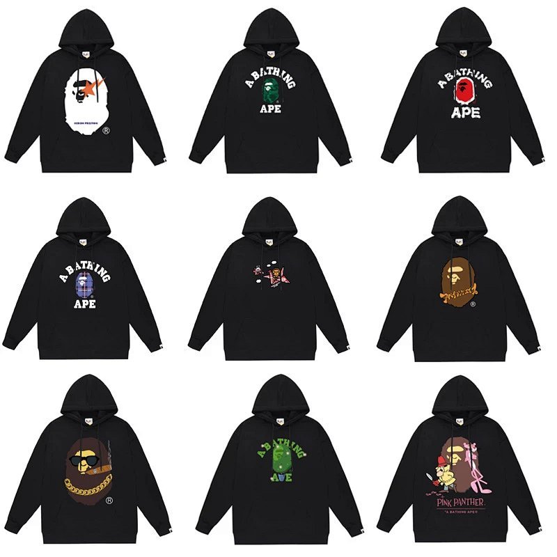 Kakobuy spreadsheet hoodies - Ape Head Graphic Print Pullover Hoodie product image