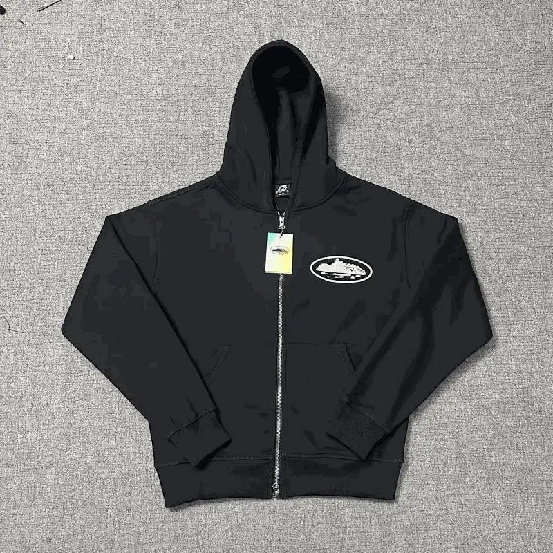 Kakobuy spreadsheet hoodies - Black Alcatraz Graphic Zip-Up Hoodie product image