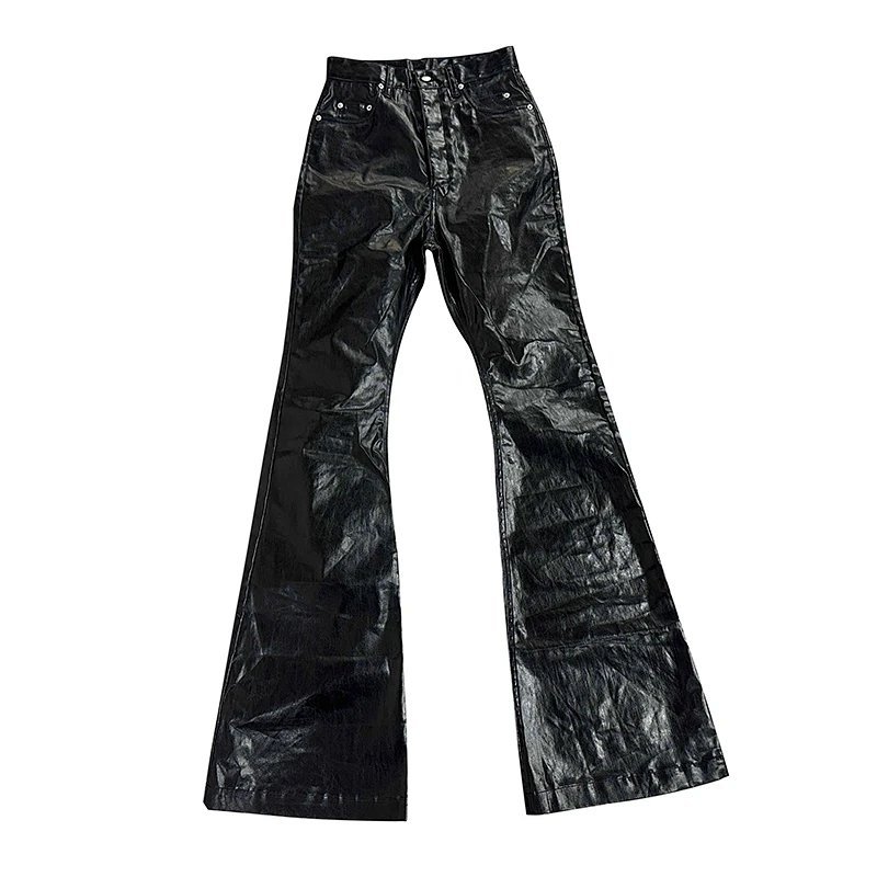 Kakobuy spreadsheet pants - Black Coated Flared Pants product image