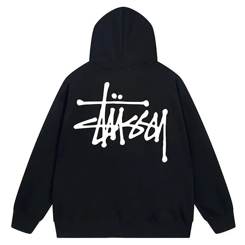 Kakobuy spreadsheet hoodies - Black Graphic Print Hooded Sweatshirt product image