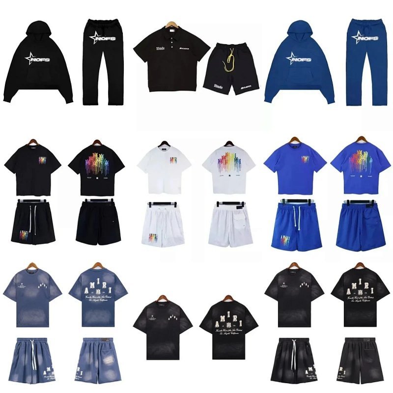 Kakobuy spreadsheet hoodies - Casual Graphic Print Short Sleeve Sweatshirt and Shorts Sets product image
