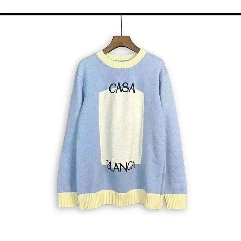 Kakobuy spreadsheet t-shirts - Color-Block Graphic Print Crewneck Sweaters and Knit Polo Shirts product image