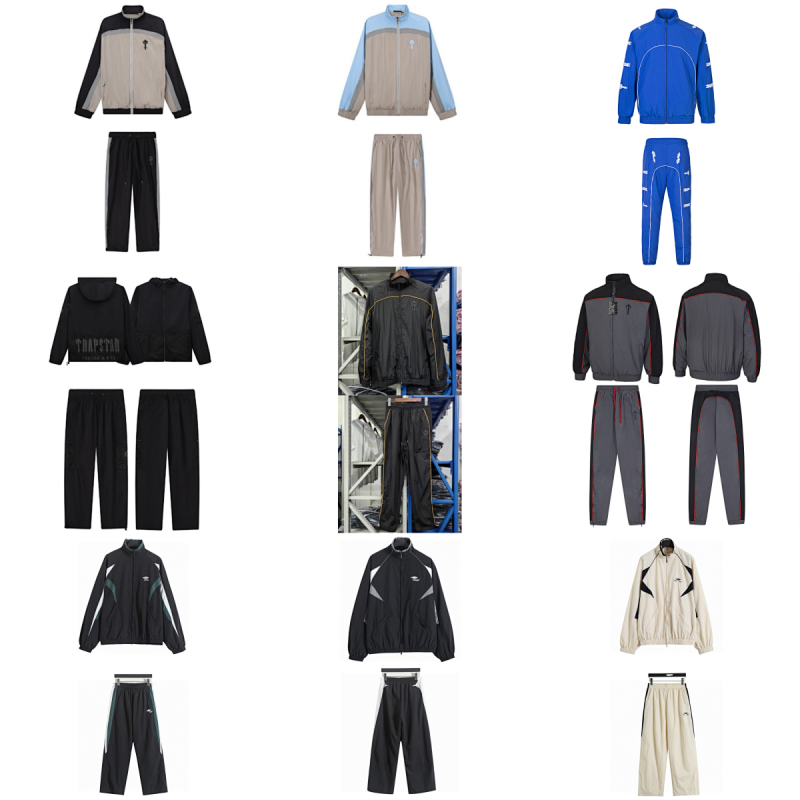 Kakobuy spreadsheet tracksuits and sets - Color Blocked Paneled Tracksuit Set product image