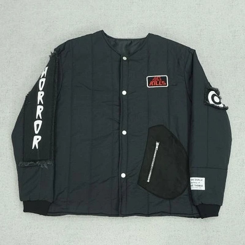 Kakobuy spreadsheet jackets - D501 Red 'KILL' Skull Padded Jacket product image