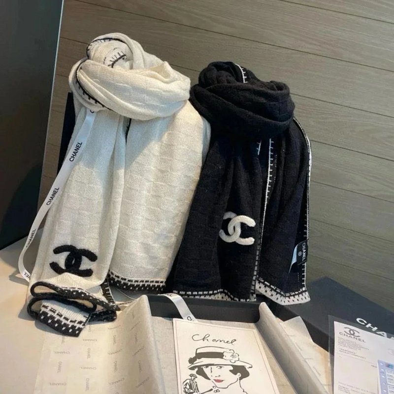 Kakobuy spreadsheet accessories - Double C Monogram Cashmere Knit Scarf product image