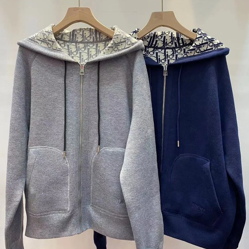 Kakobuy spreadsheet hoodies - dr 双面穿连帽拉链开衫老针织衫 product image
