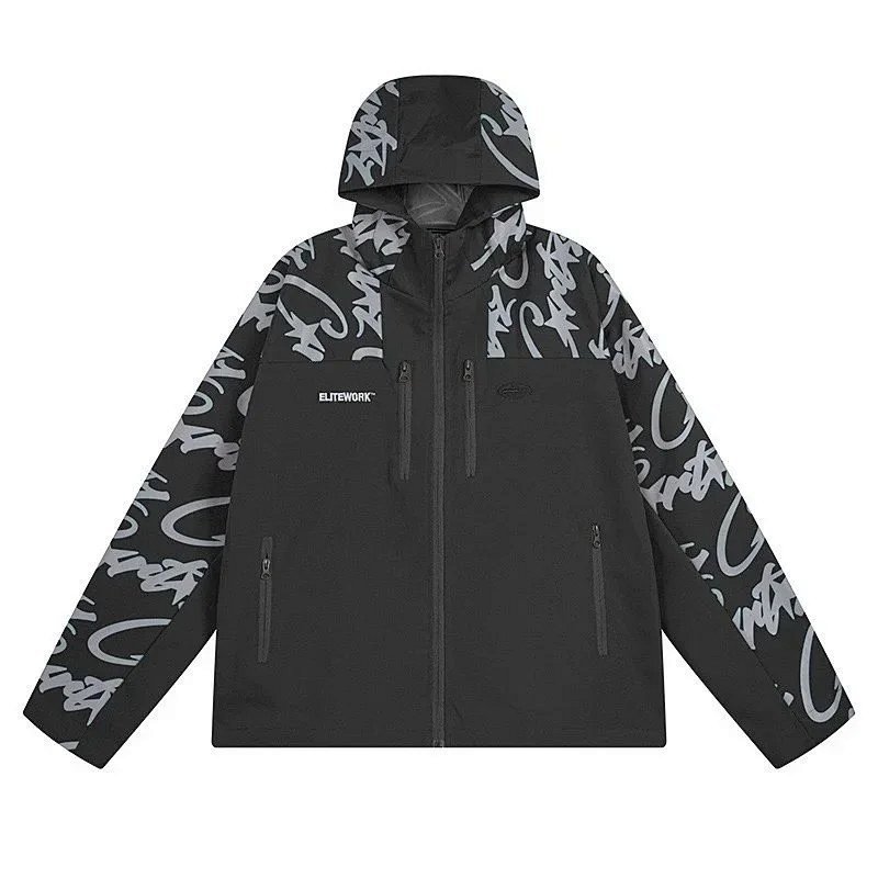 Kakobuy spreadsheet jackets - Elitework Reflective Pattern Waterproof Hooded Jacket product image