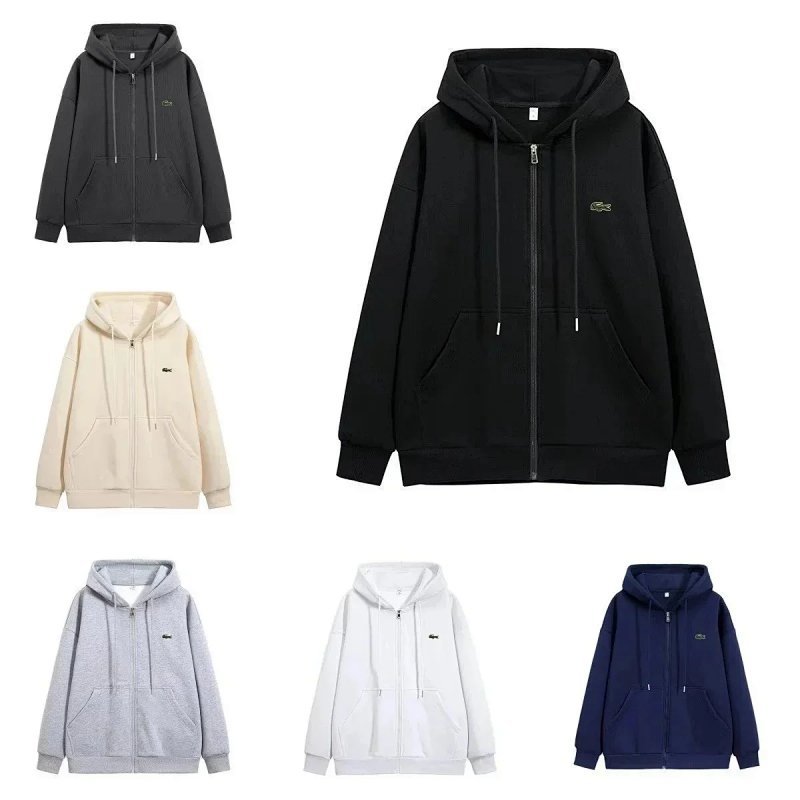 Kakobuy spreadsheet hoodies - Embroidered Crocodile Patch Zip-Up Hoodie product image