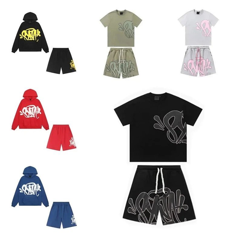 Kakobuy spreadsheet hoodies - Graffiti Graphic Print T-Shirt, Hoodie and Shorts Set product image