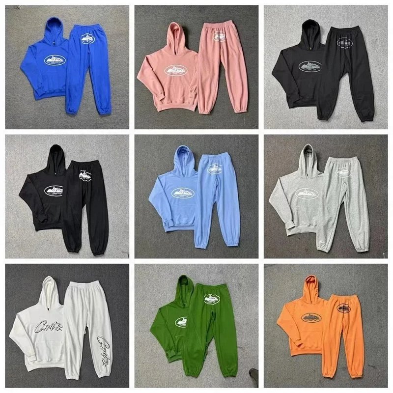 Kakobuy spreadsheet tracksuits and sets - Graphic Print Hoodie and Sweatpants Tracksuit Set product image