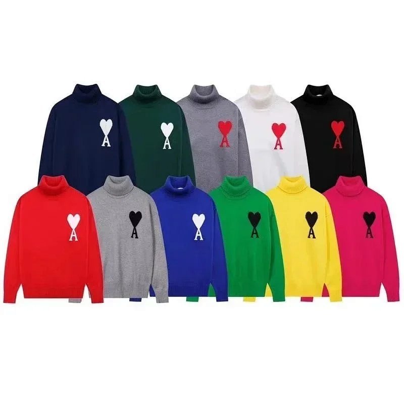 Kakobuy spreadsheet accessories - Heart Logo Turtleneck Knit Sweater product image