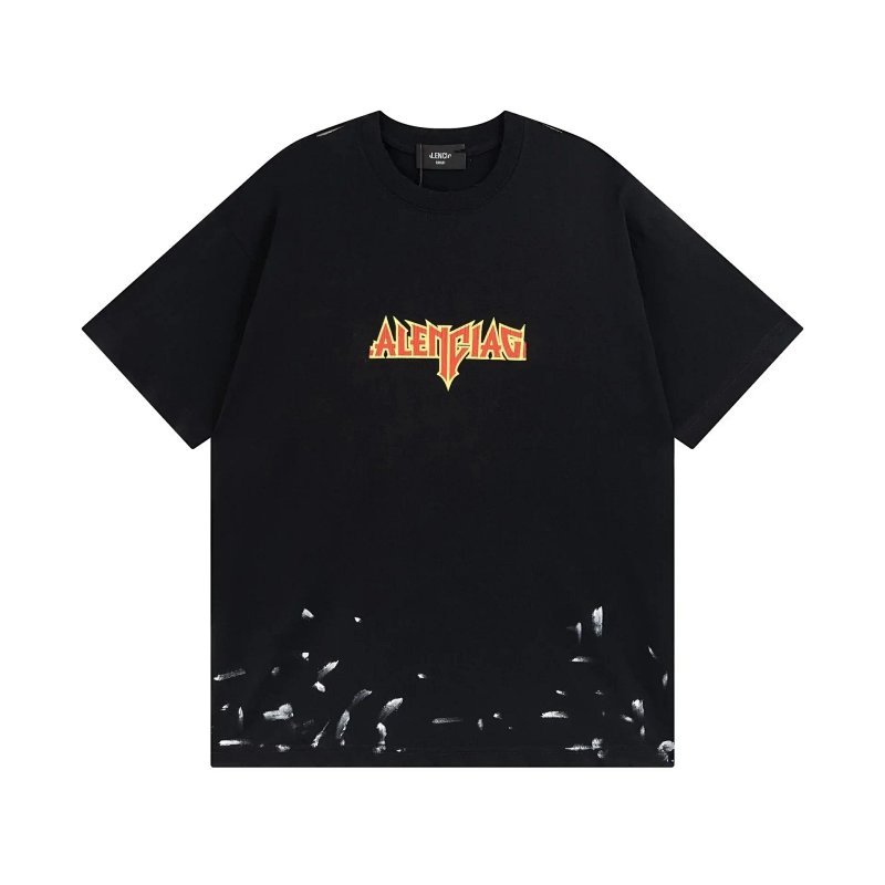 Kakobuy spreadsheet t-shirts - Heavy Metal Style Graphic Print Crewneck Short-Sleeve T-Shirt product image