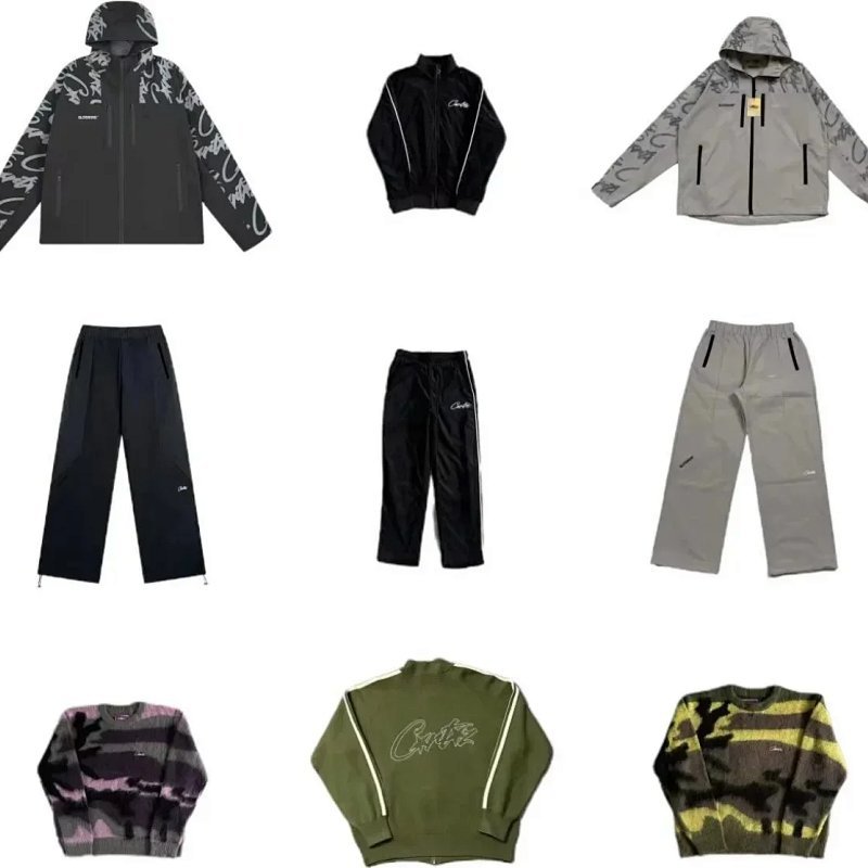 Kakobuy spreadsheet tracksuits and sets - Multi-Color Velour and Graphic Streetwear Tracksuit Set product image