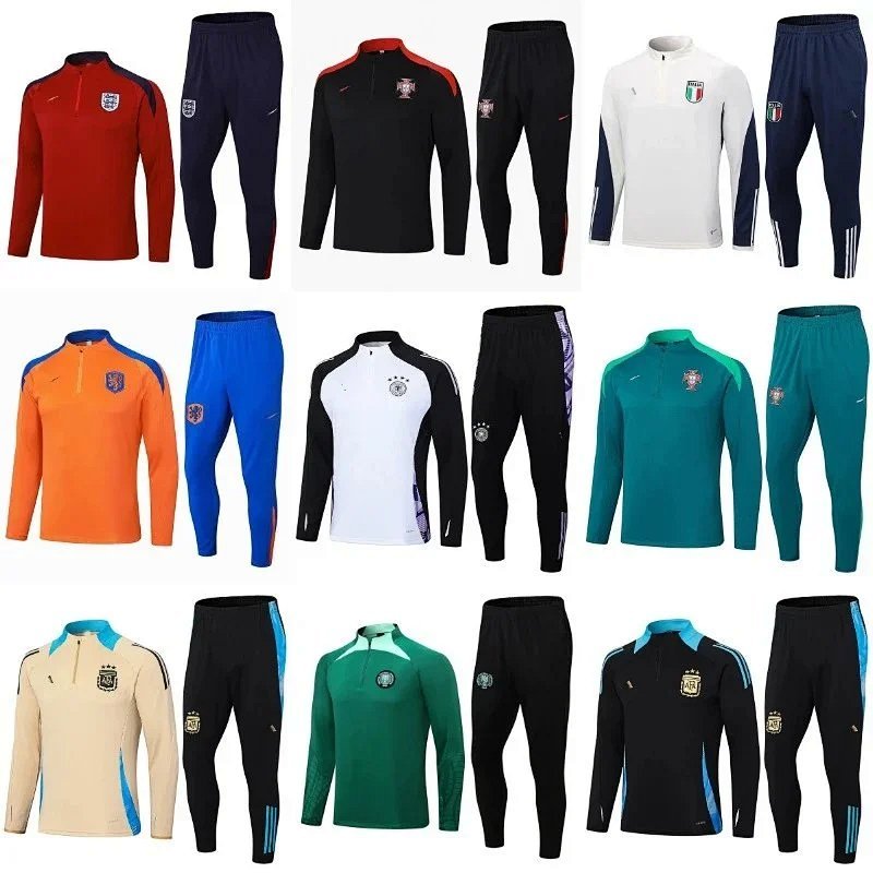 Kakobuy spreadsheet jerseys - Multicolor Football Theme Training Quarter-Zip Tracksuit Set product image