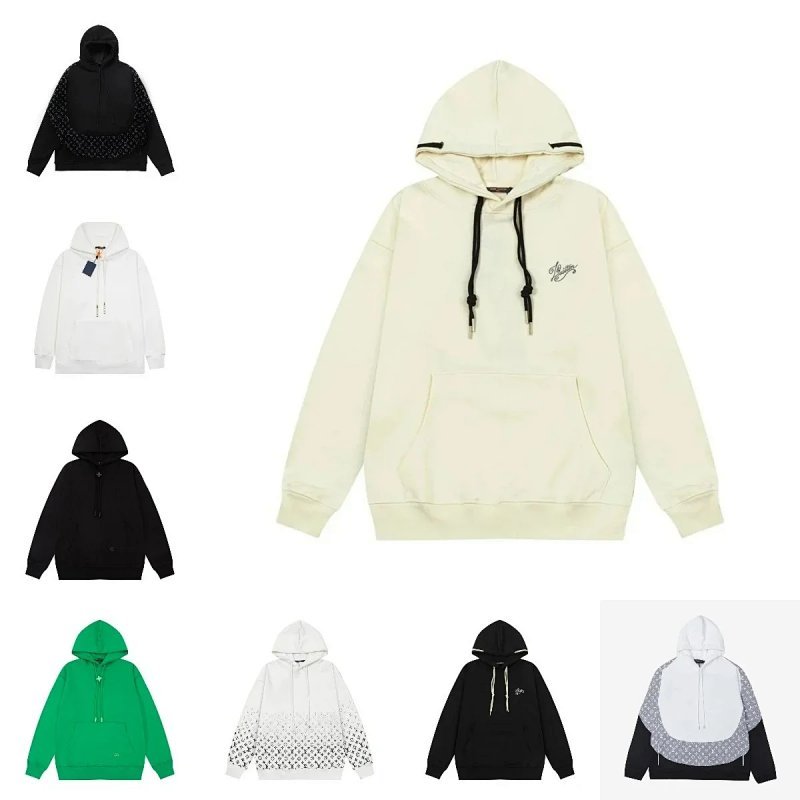 Kakobuy spreadsheet hoodies - Multicolor Monogram and Script Embroidered Hoodie product image