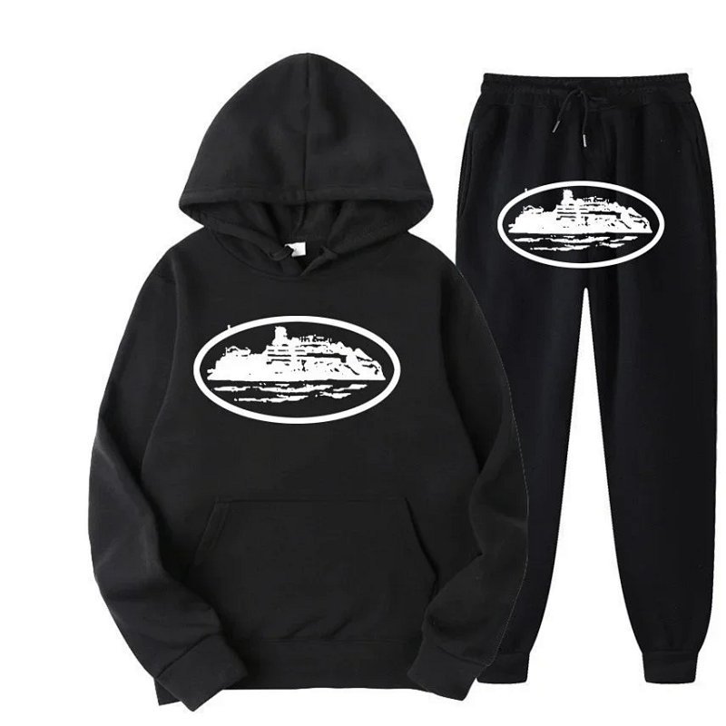 Kakobuy spreadsheet tracksuits and sets - Oval Island Graphic Print Hoodie and Sweatpants Set product image