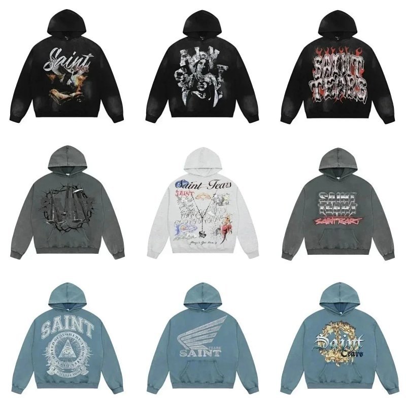 Kakobuy spreadsheet hoodies - Saint Tears Vintage Wash Graphic Hoodie product image
