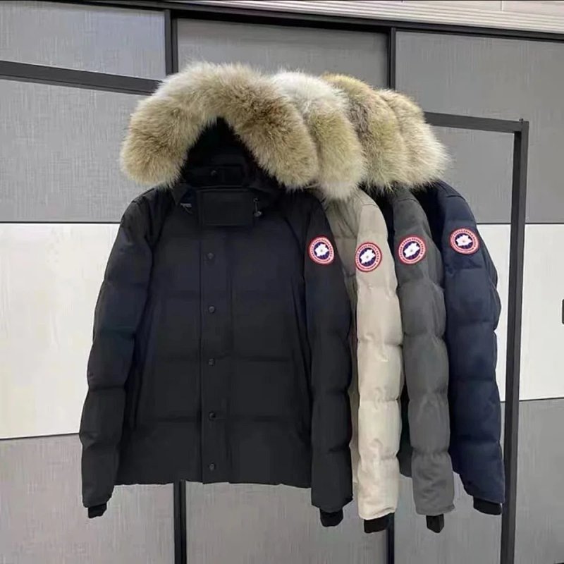 Kakobuy spreadsheet hoodies - Solid and Color-Blocked Hooded Down Jackets product image