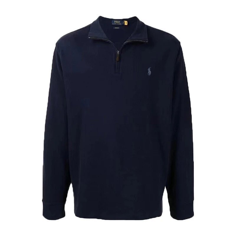 Kakobuy spreadsheet hoodies - 复古半拉链卫衣秋冬新款男女宽松小马刺绣长袖翻领卫衣-CY product image