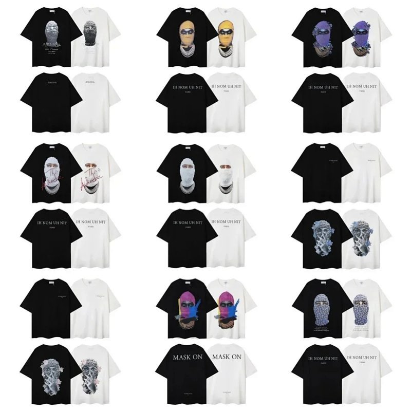 Kakobuy spreadsheet Ih Nom Uh Nit t-shirts - IH NOM UH NIT Mask Graphic Print T-Shirt · Style 6792 product image