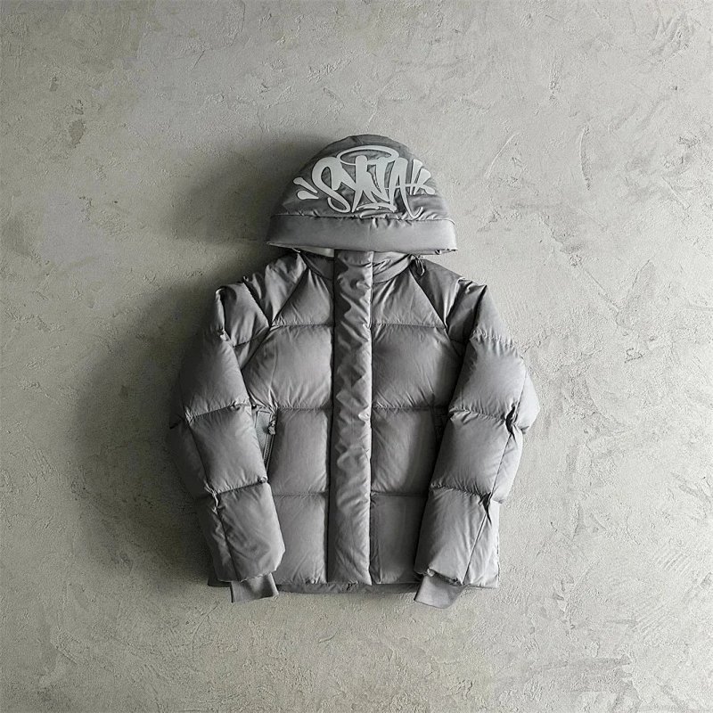 Kakobuy spreadsheet Synaworld jackets - Synaworld Logo Grey Hooded Puffer Jacket product image