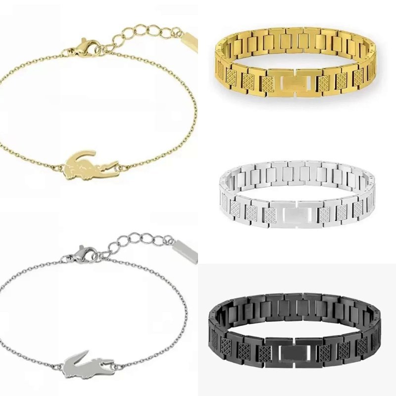 Kakobuy spreadsheet Lacoste accessories - Lacoste Crocodile Motif Metal Chain and Link Bracelets product image