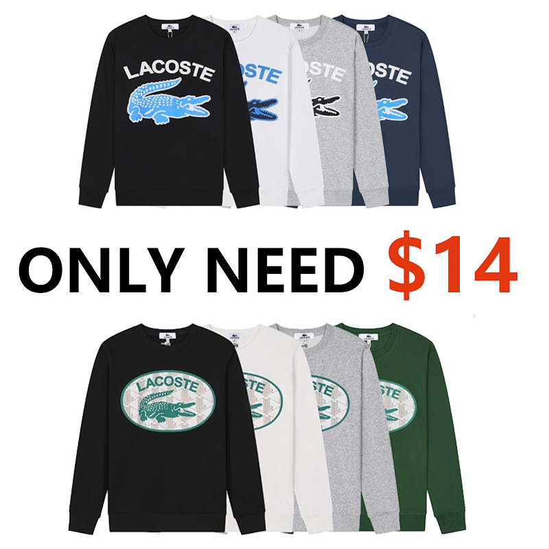 Kakobuy spreadsheet Lacoste hoodies - Lacoste Crocodile Graphic Print Crewneck Sweatshirt product image