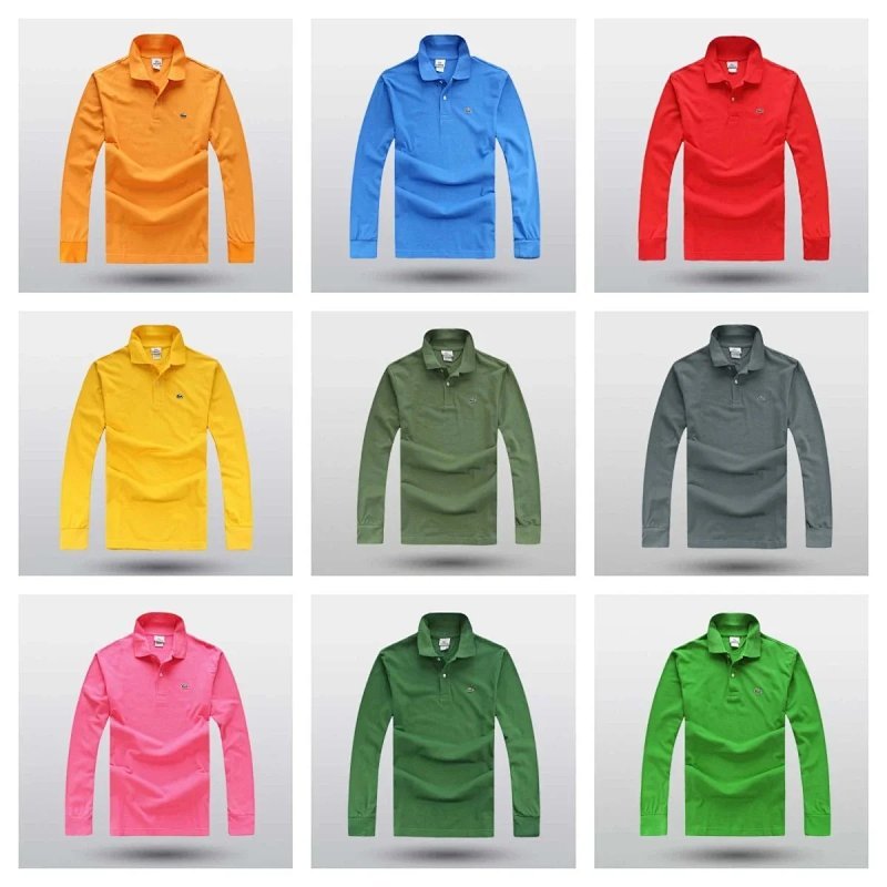 Kakobuy spreadsheet Lacoste t-shirts - Lacoste Solid Color Long-Sleeve Polo Shirt product image