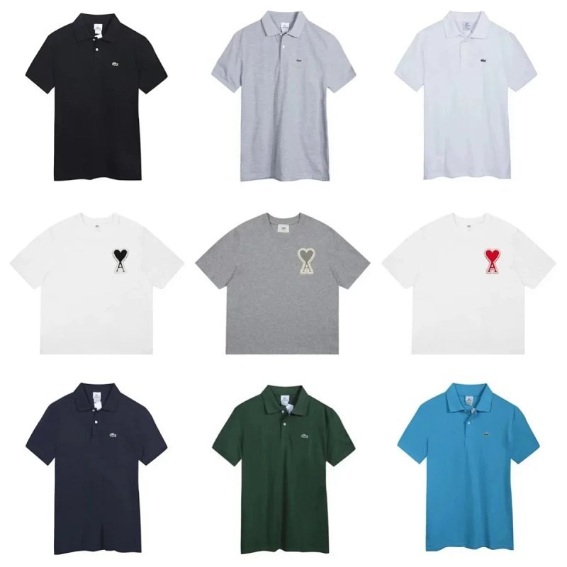Kakobuy spreadsheet Lacoste t-shirts - Lacoste Solid Color Short Sleeve Polo Shirts product image