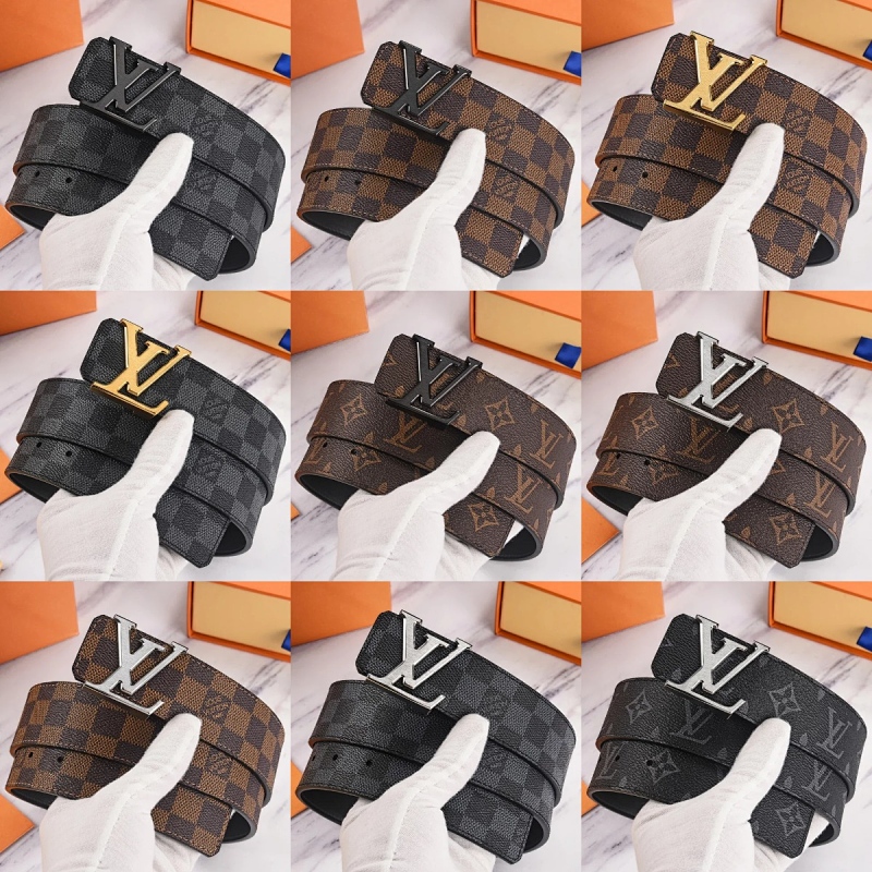 Kakobuy spreadsheet Louis Vuitton accessories - Louis Vuitton Monogram and Damier Pattern Belt with LV Buckle product image