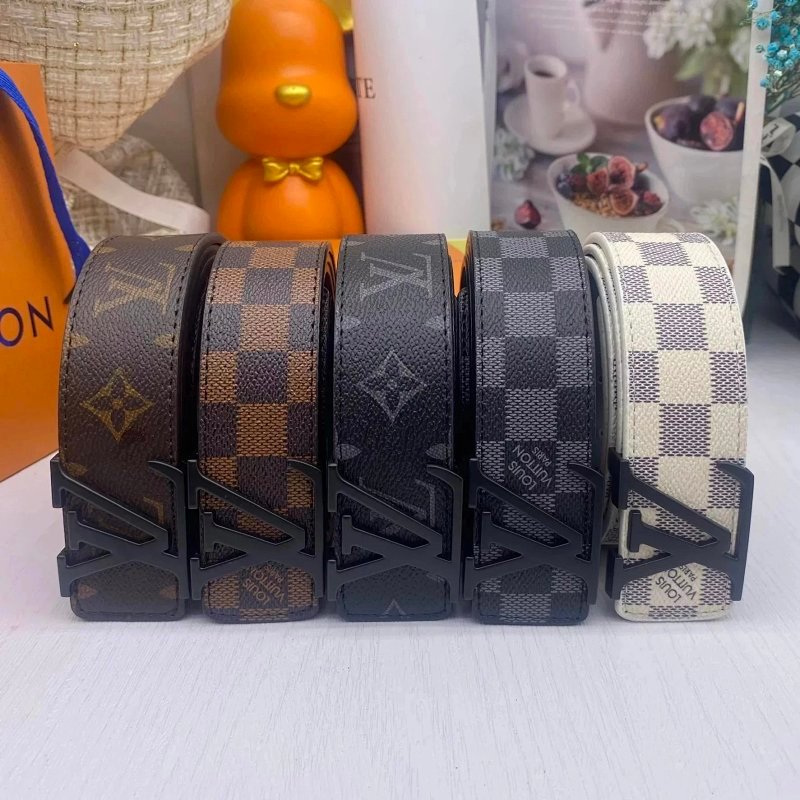 Kakobuy spreadsheet Louis Vuitton accessories - Louis Vuitton Monogram and Damier Pattern Initial Buckle Belt product image