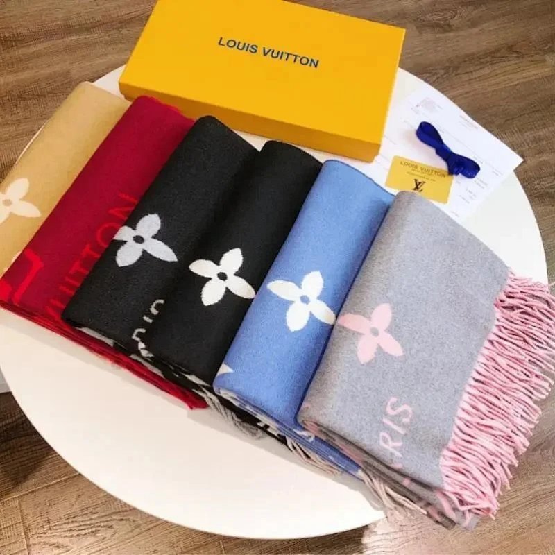 Kakobuy spreadsheet Louis Vuitton accessories - Louis Vuitton Monogram Fringed Scarf product image