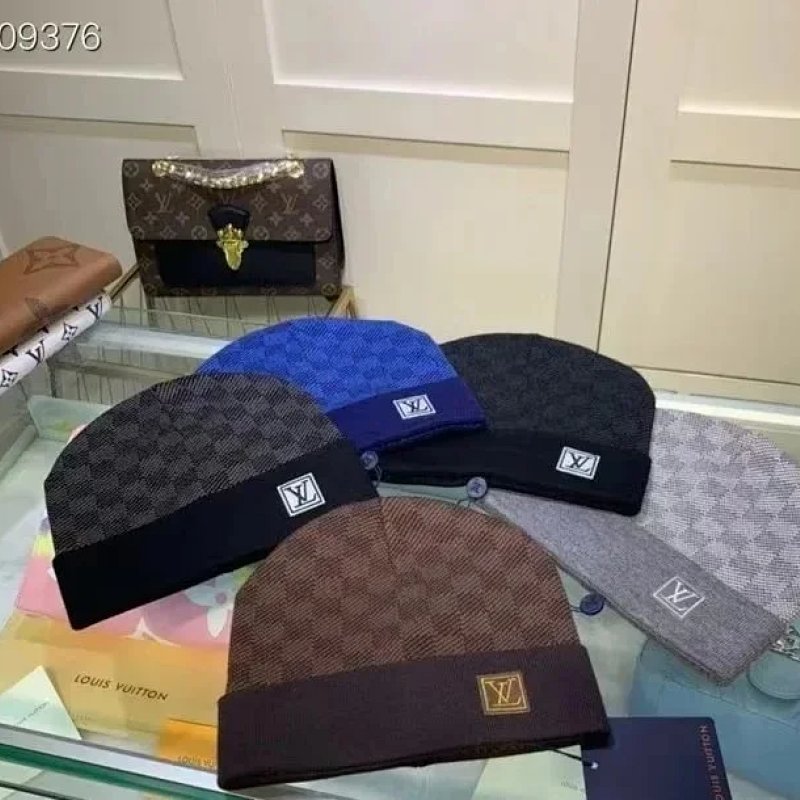Kakobuy spreadsheet Louis Vuitton headwear - Louis Vuitton Petit Damier Checkerboard Knit Beanie Hat product image