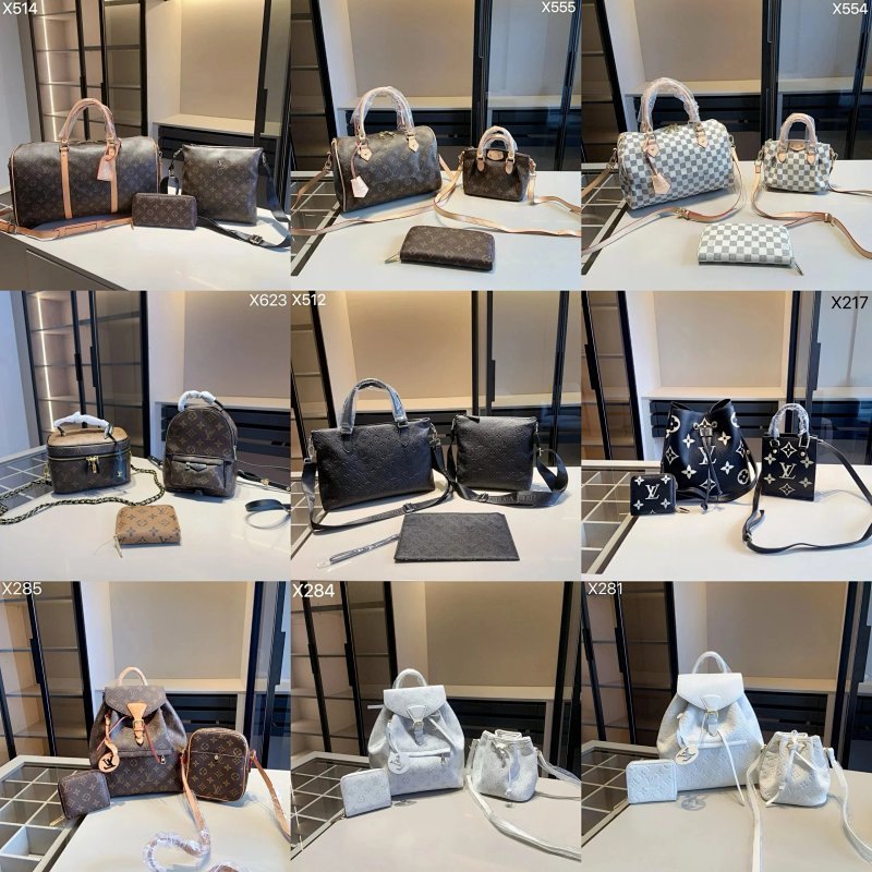 Kakobuy spreadsheet Louis Vuitton bags - Louis Vuitton Monogram and Checkerboard Pattern 3-Piece Bag Set product image