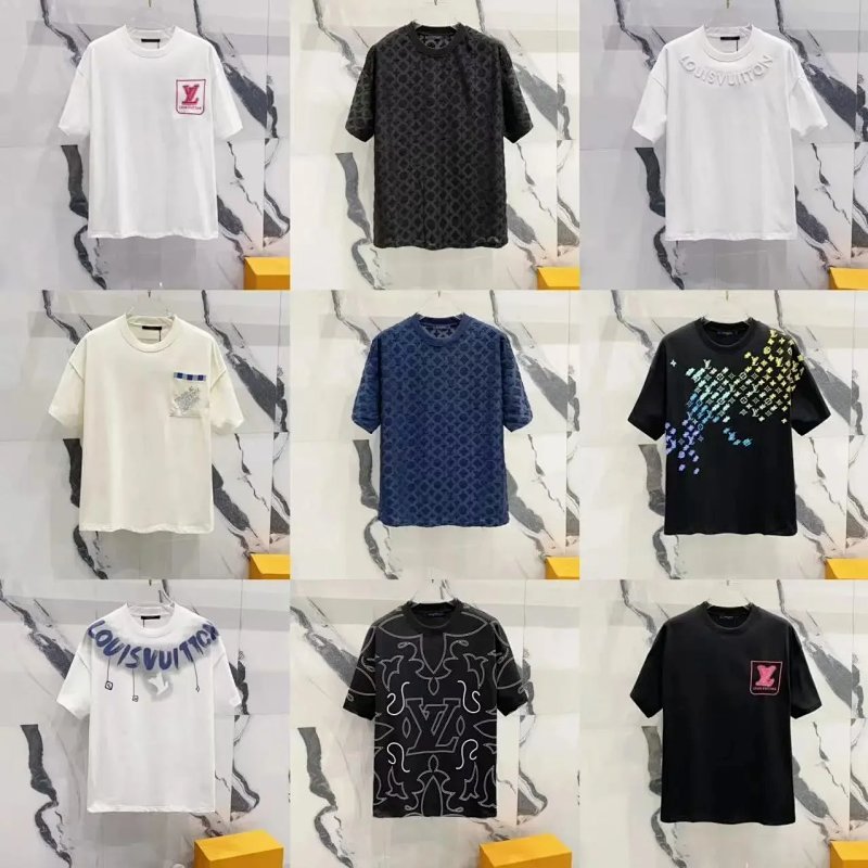 Kakobuy spreadsheet Louis Vuitton hoodies - Louis Vuitton Graphic Print and Monogram Crewneck T-Shirts product image