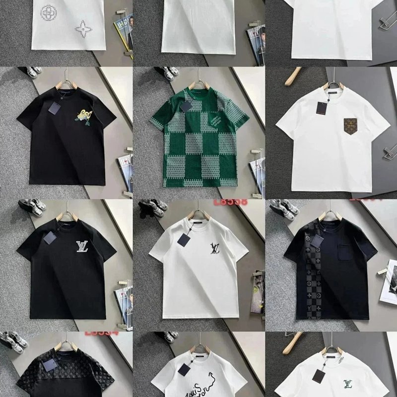 Kakobuy spreadsheet Louis Vuitton hoodies - Louis Vuitton Graphic Print Crewneck T-Shirt product image