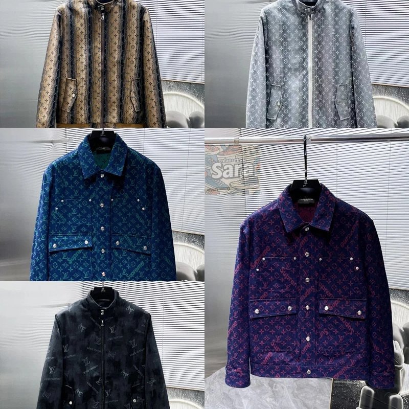 Kakobuy spreadsheet Louis Vuitton hoodies - Louis Vuitton Monogram and Checkered Print Jacket product image
