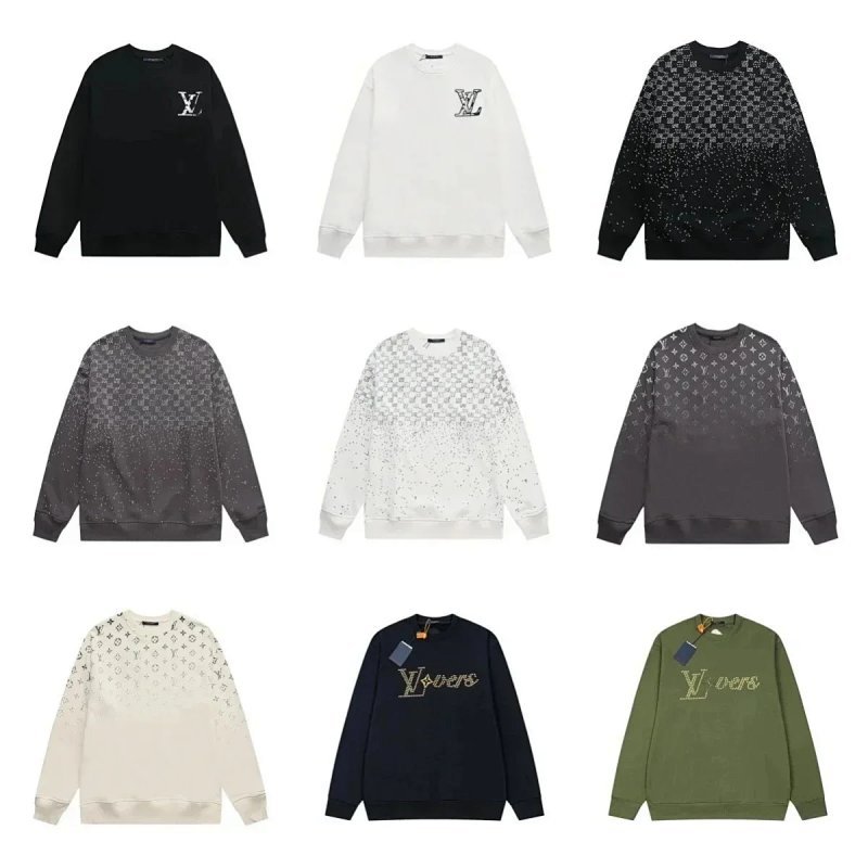 Kakobuy spreadsheet Louis Vuitton hoodies - Louis Vuitton Monogram and Graphic Print Crewneck Sweatshirt product image