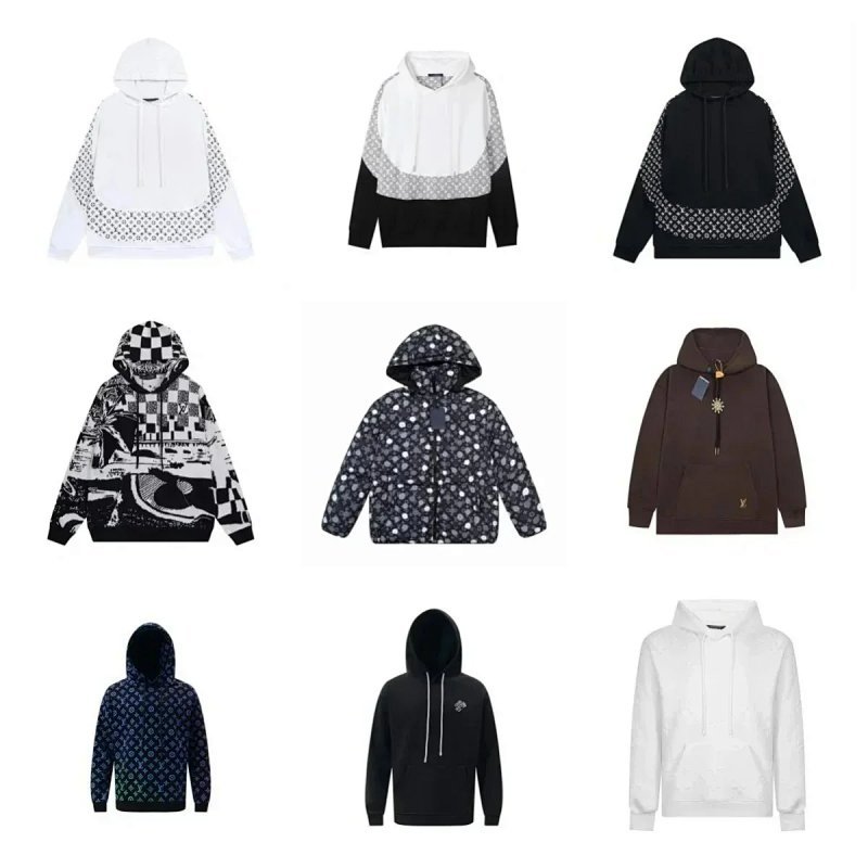 Kakobuy spreadsheet Louis Vuitton hoodies - Louis Vuitton Monogram and Graphic Print Hooded Sweatshirts product image