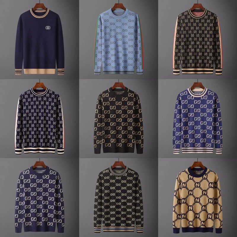 Kakobuy spreadsheet Louis Vuitton accessories - Louis Vuitton Monogram and Logo Graphic Knit Crewneck Sweaters product image