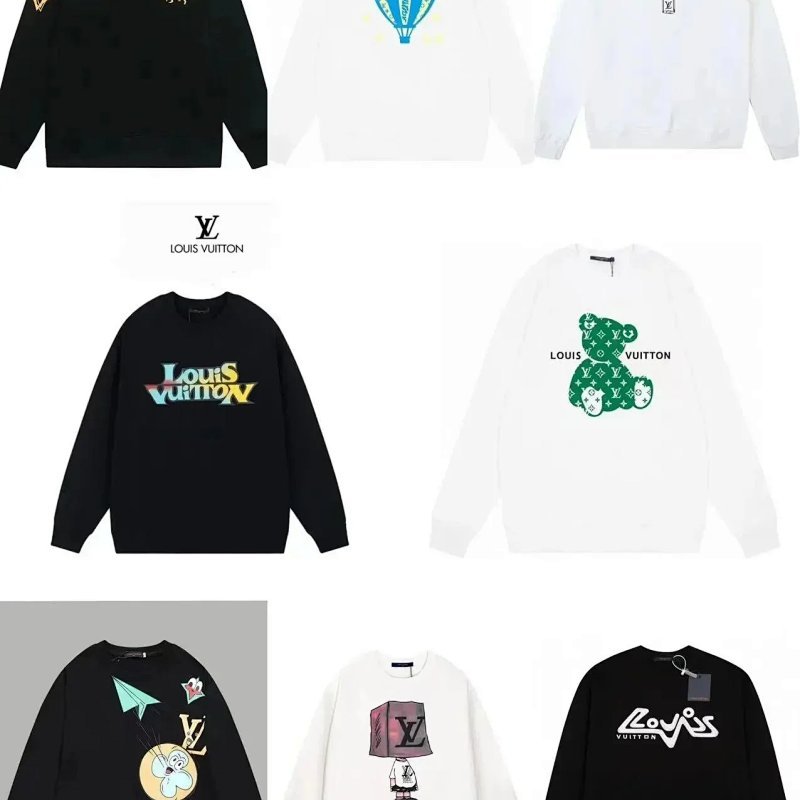 Kakobuy spreadsheet Louis Vuitton hoodies - Louis Vuitton Multicolor Graphic Print Crewneck Sweatshirt product image